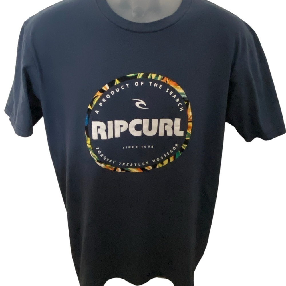 RIP CURL Surf “A Product of the Search” Tee Shirt Men L Large